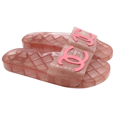 chanel pink flower slides|chanel kid sandals.